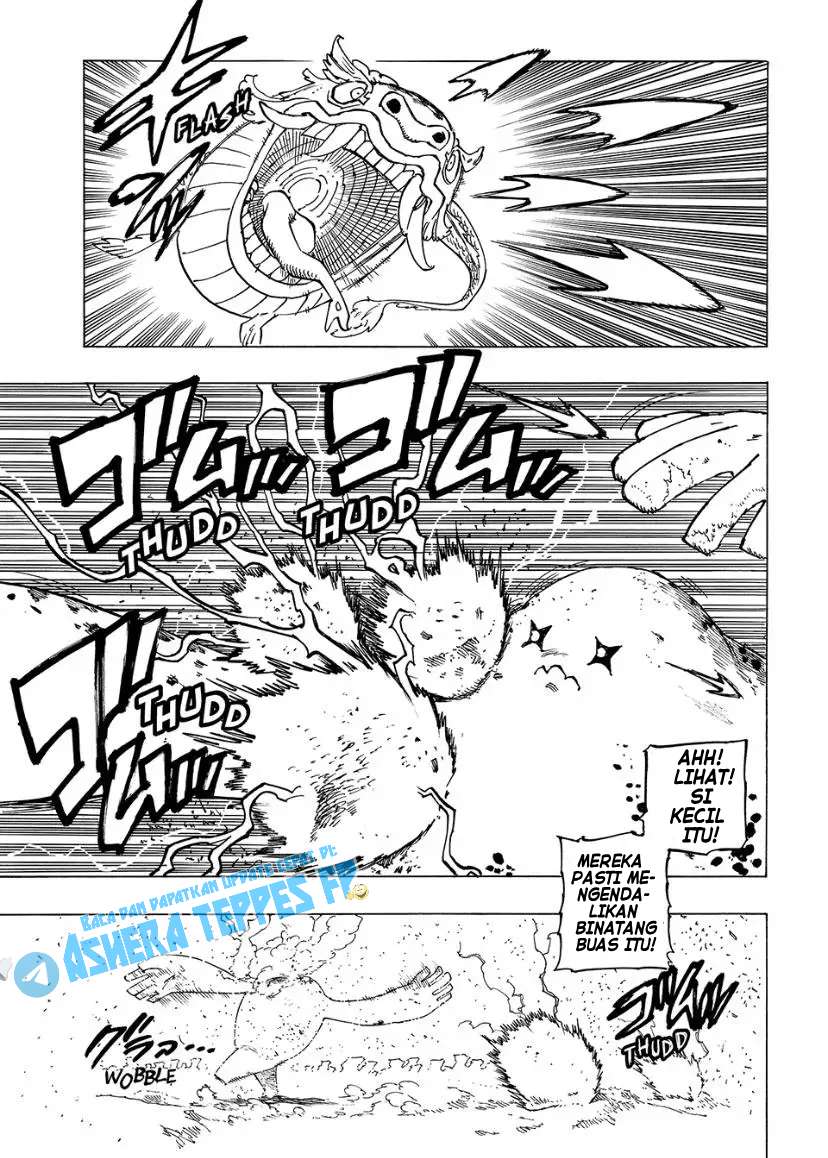 Halaman 8 dari Mokushiroku no Yonkishi Chapter 115