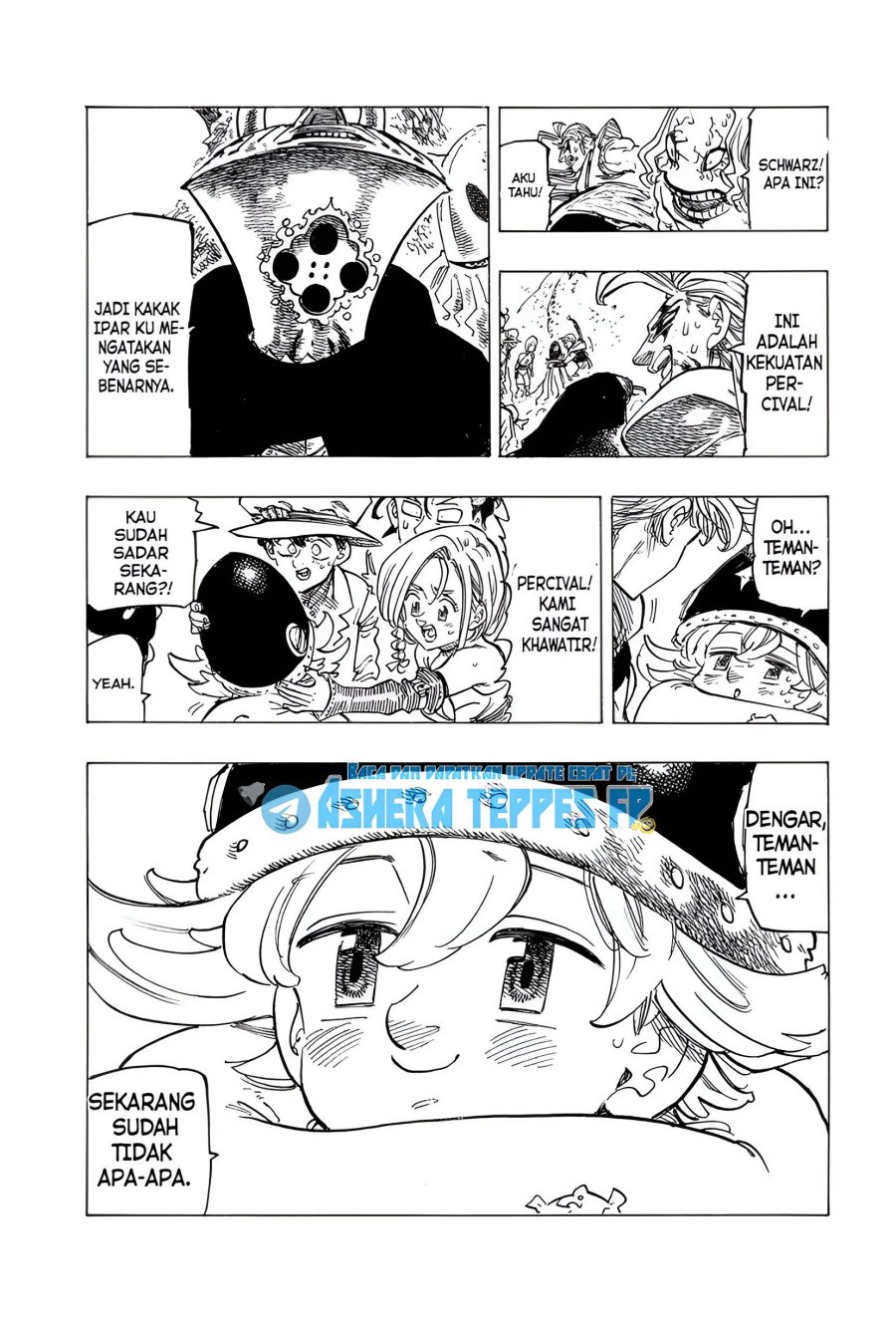 Halaman 19 dari Mokushiroku no Yonkishi Chapter 117
