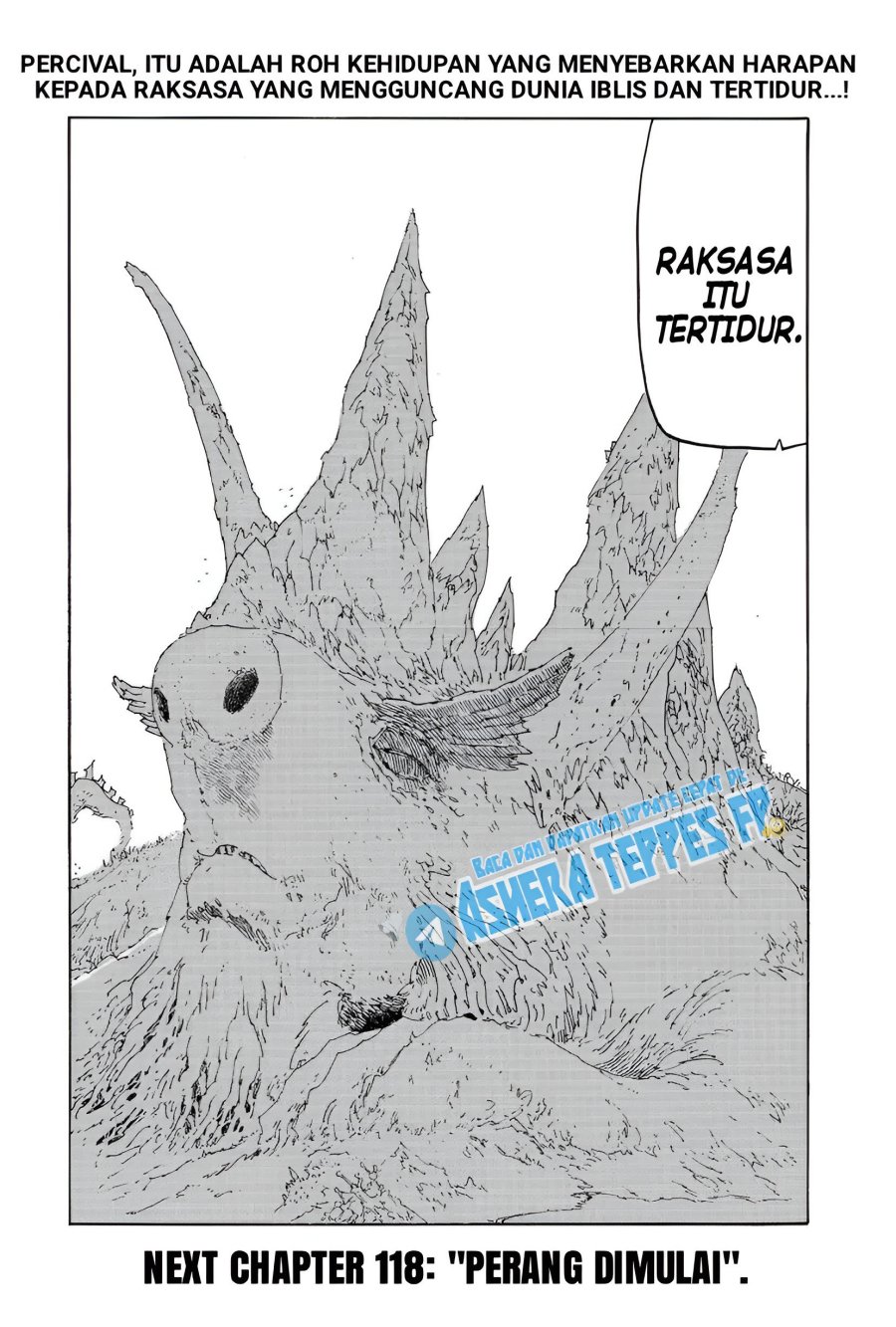 Halaman 20 dari Mokushiroku no Yonkishi Chapter 117