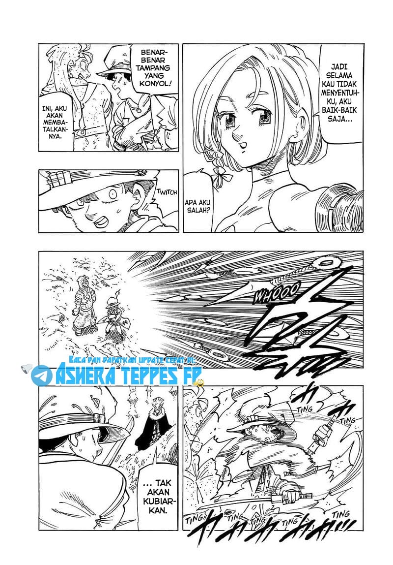 Halaman 12 dari Mokushiroku no Yonkishi Chapter 121