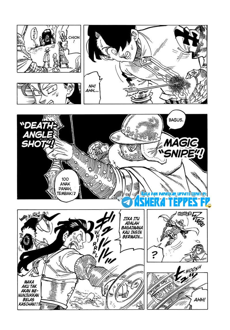 Halaman 9 dari Mokushiroku no Yonkishi Chapter 121