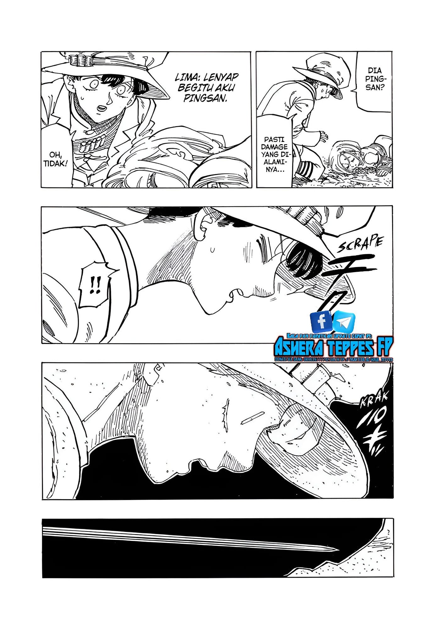 Halaman 10 dari Mokushiroku no Yonkishi Chapter 122