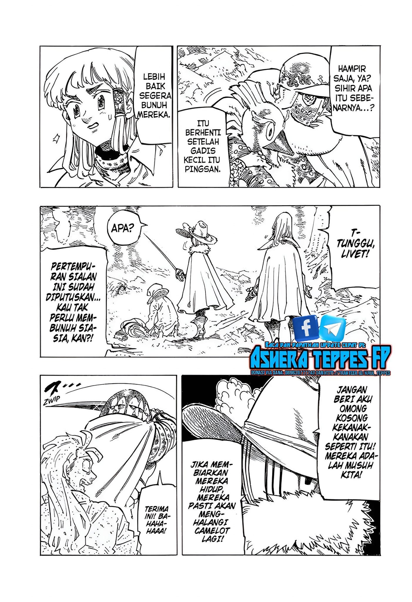 Halaman 12 dari Mokushiroku no Yonkishi Chapter 122