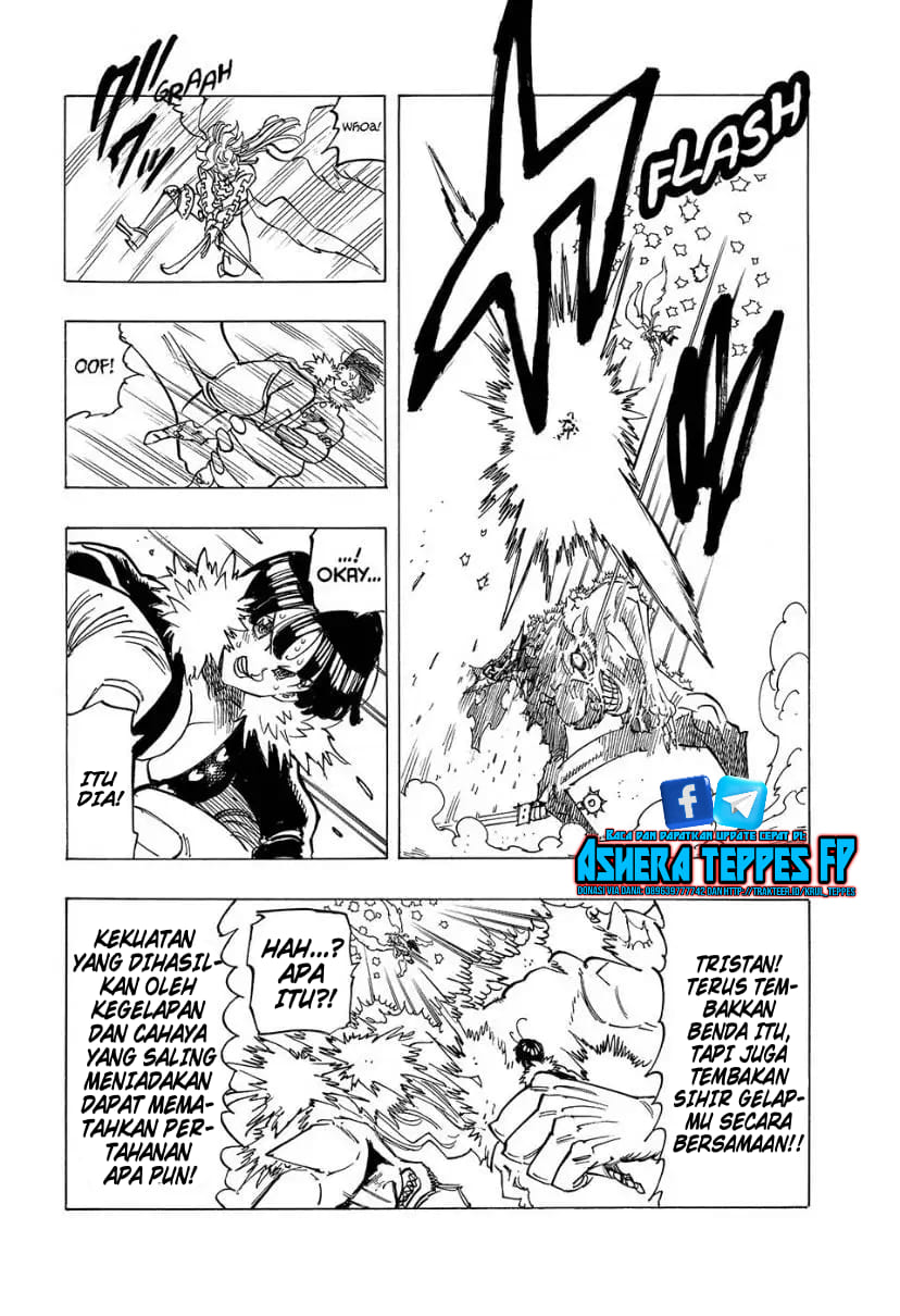 Halaman 12 dari Mokushiroku no Yonkishi Chapter 123