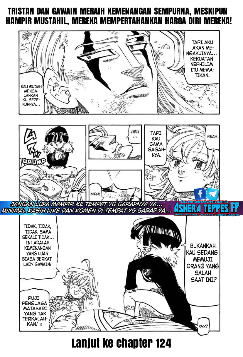 Halaman 22 dari Mokushiroku no Yonkishi Chapter 123