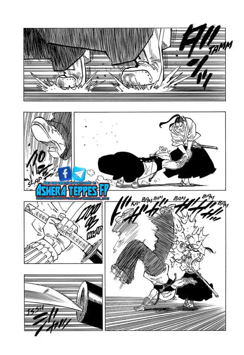 Halaman 8 dari Mokushiroku no Yonkishi Chapter 124