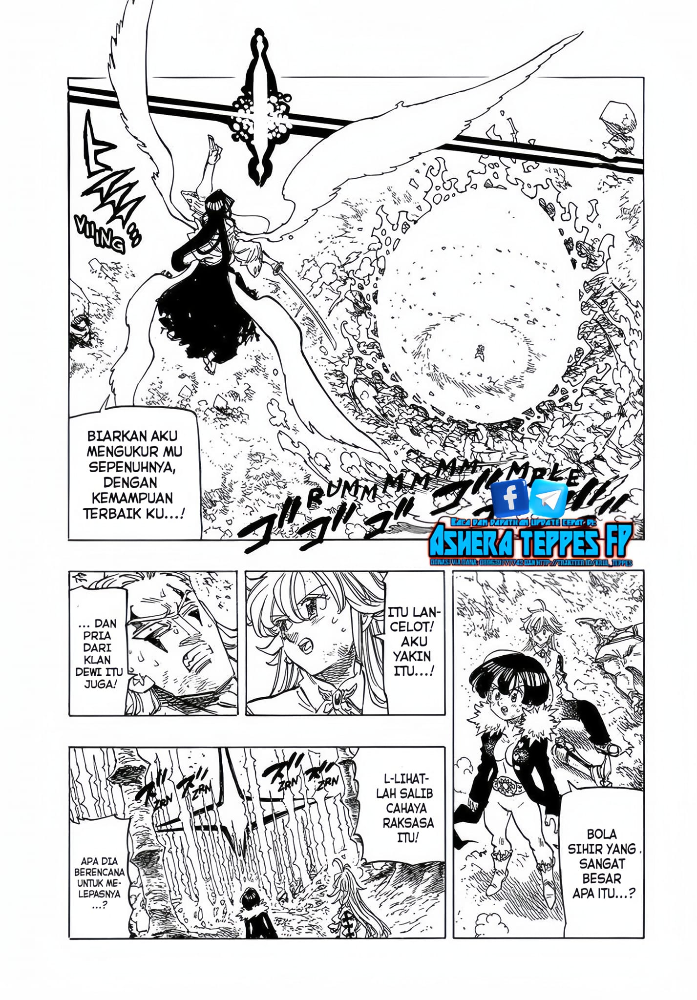 Halaman 6 dari Mokushiroku no Yonkishi Chapter 125