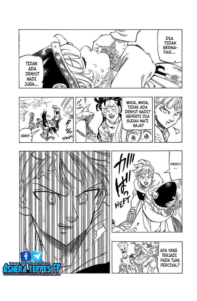 Halaman 12 dari Mokushiroku no Yonkishi Chapter 128