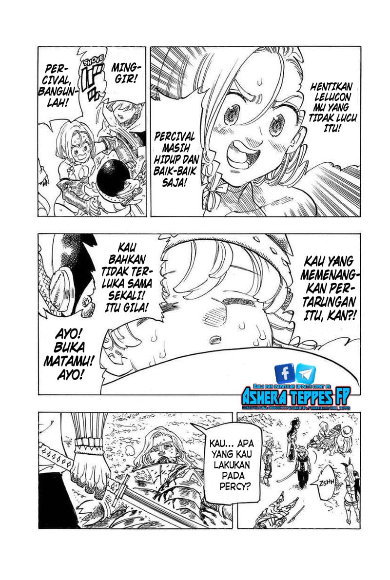 Halaman 14 dari Mokushiroku no Yonkishi Chapter 128