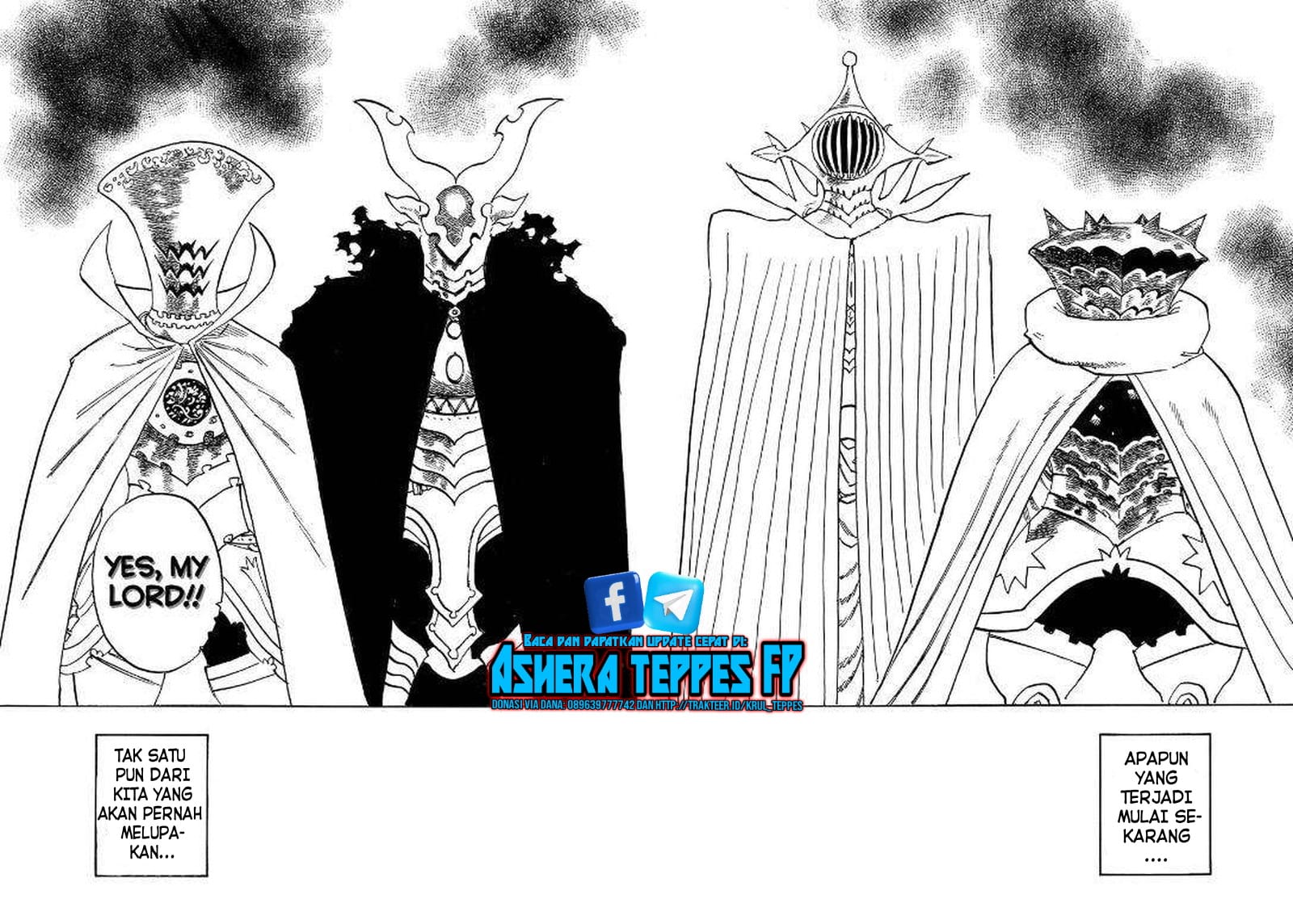 Halaman 19 dari Mokushiroku no Yonkishi Chapter 128