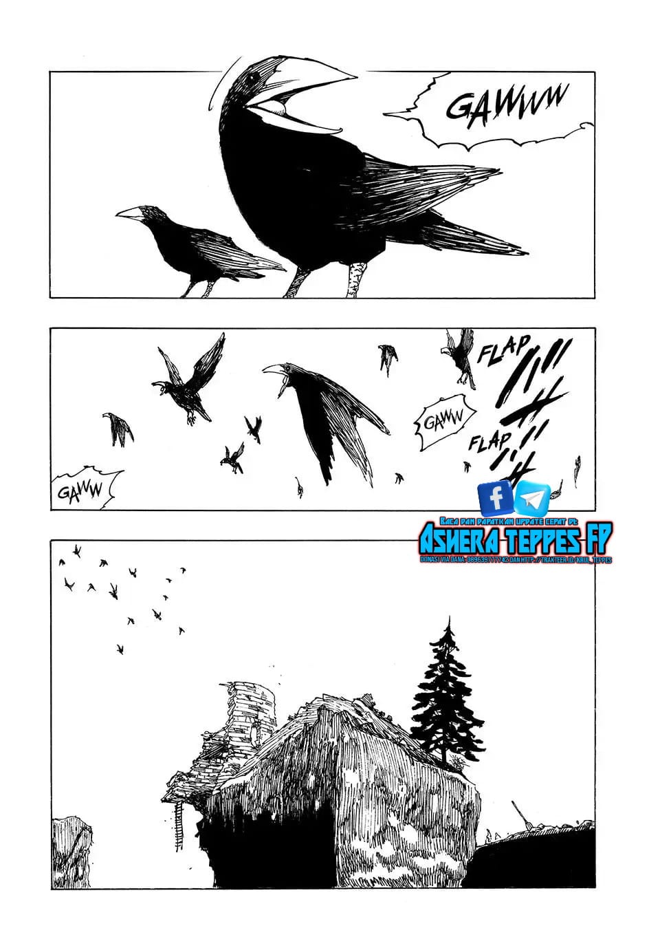 Halaman 11 dari Mokushiroku no Yonkishi Chapter 129