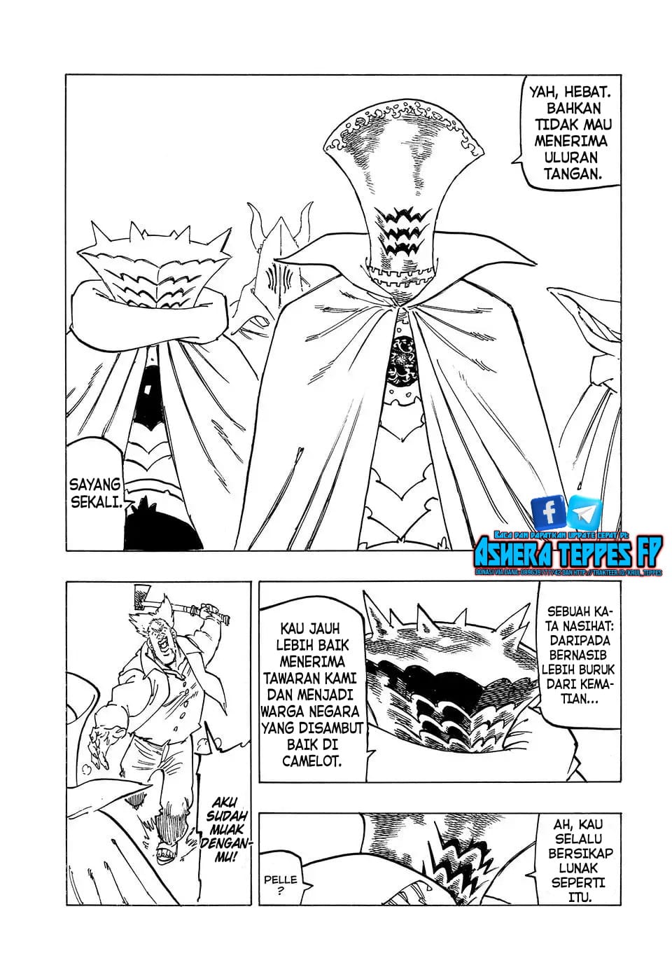 Halaman 14 dari Mokushiroku no Yonkishi Chapter 129