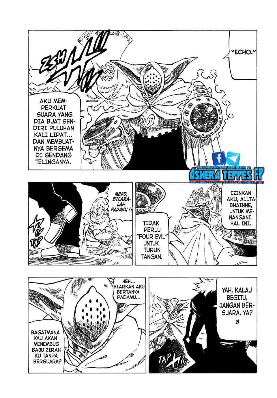 Halaman 16 dari Mokushiroku no Yonkishi Chapter 129