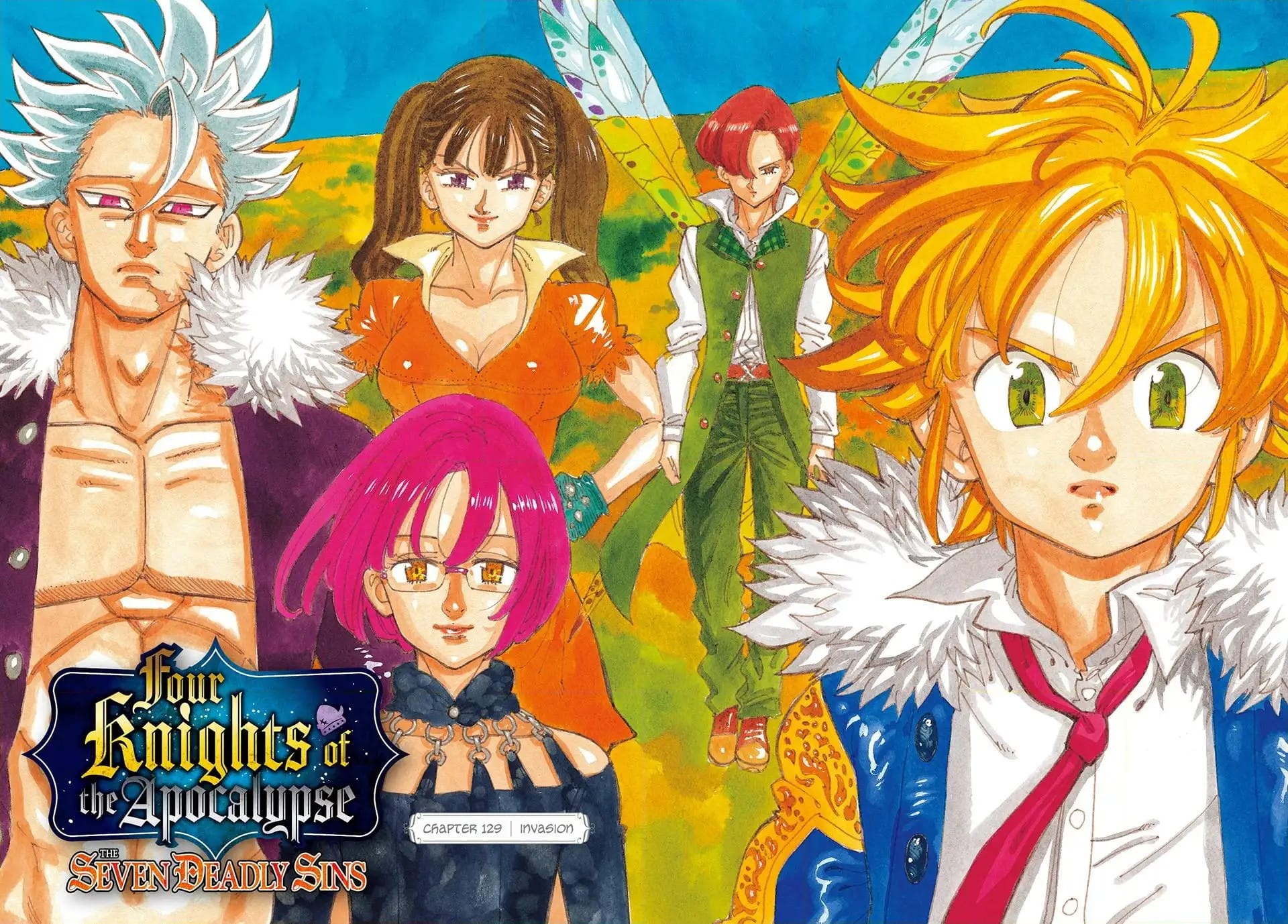 Halaman 2 dari Mokushiroku no Yonkishi Chapter 129