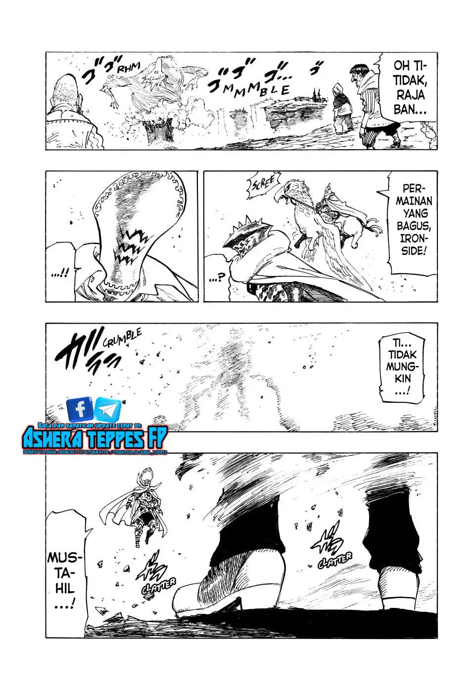 Halaman 13 dari Mokushiroku no Yonkishi Chapter 130