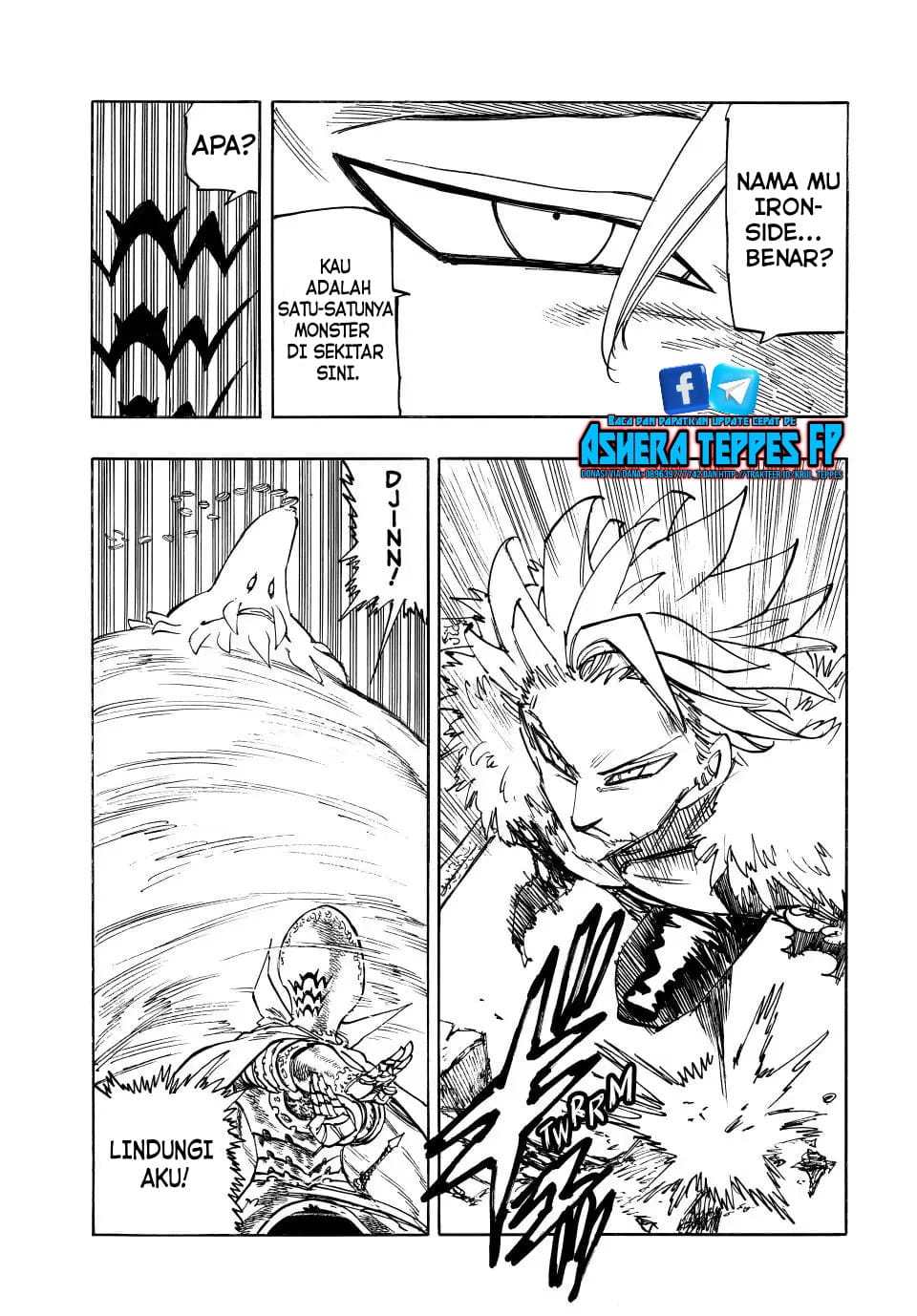 Halaman 15 dari Mokushiroku no Yonkishi Chapter 130