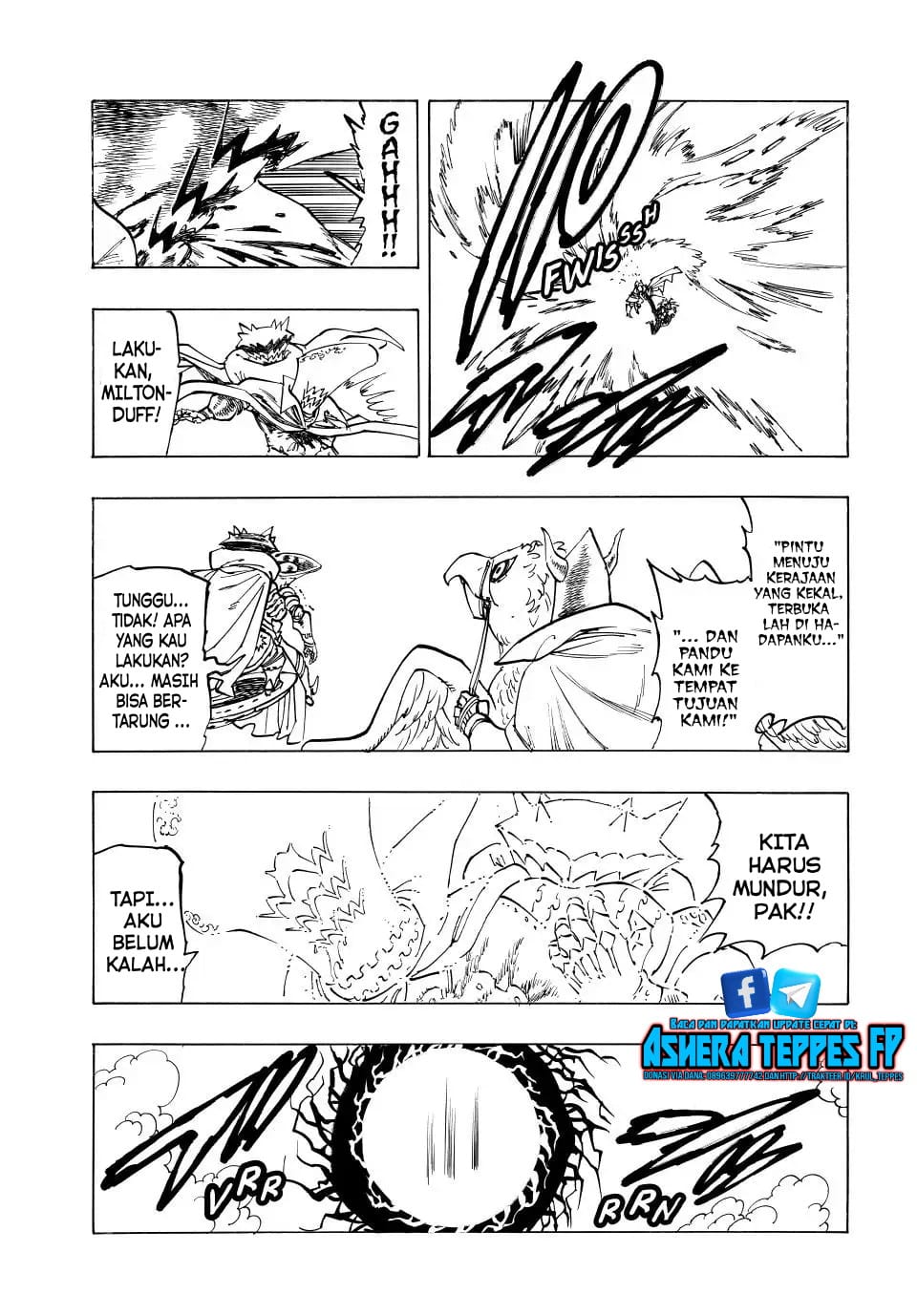 Halaman 19 dari Mokushiroku no Yonkishi Chapter 130
