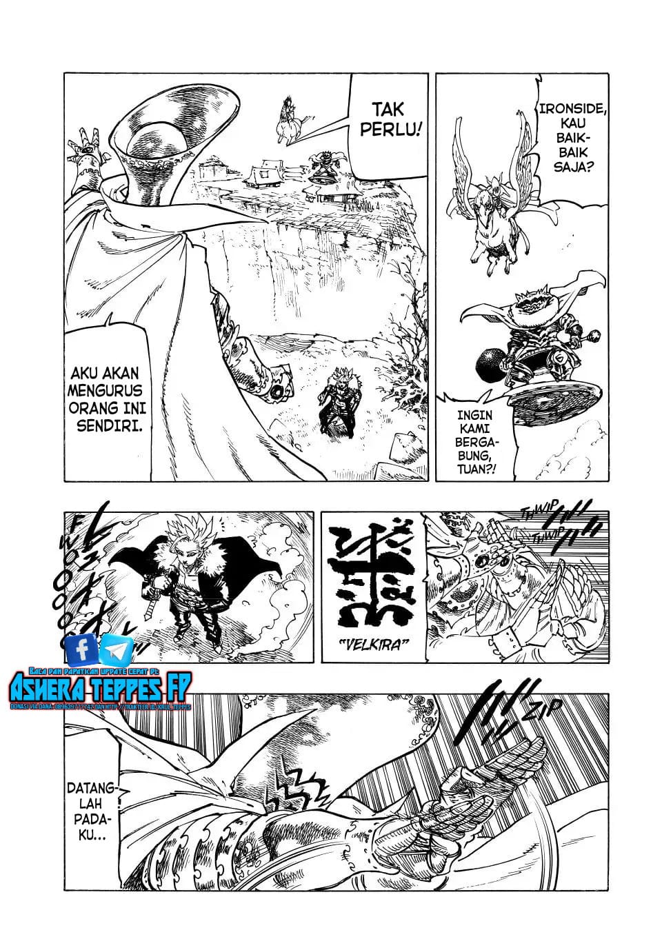 Halaman 6 dari Mokushiroku no Yonkishi Chapter 130