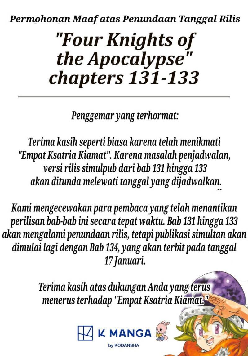 Halaman 22 dari Mokushiroku no Yonkishi Chapter 131