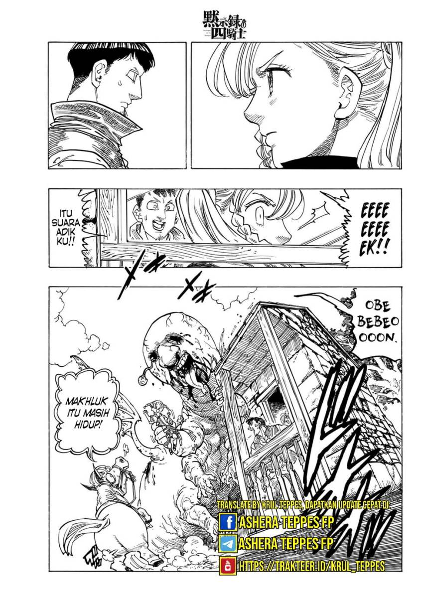 Halaman 10 dari Mokushiroku no Yonkishi Chapter 132