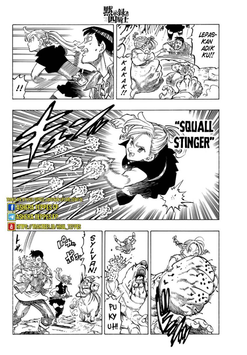 Halaman 11 dari Mokushiroku no Yonkishi Chapter 132