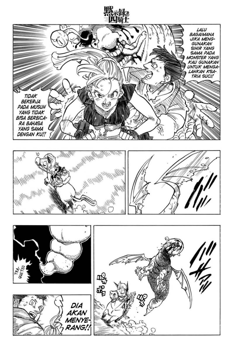 Halaman 13 dari Mokushiroku no Yonkishi Chapter 132