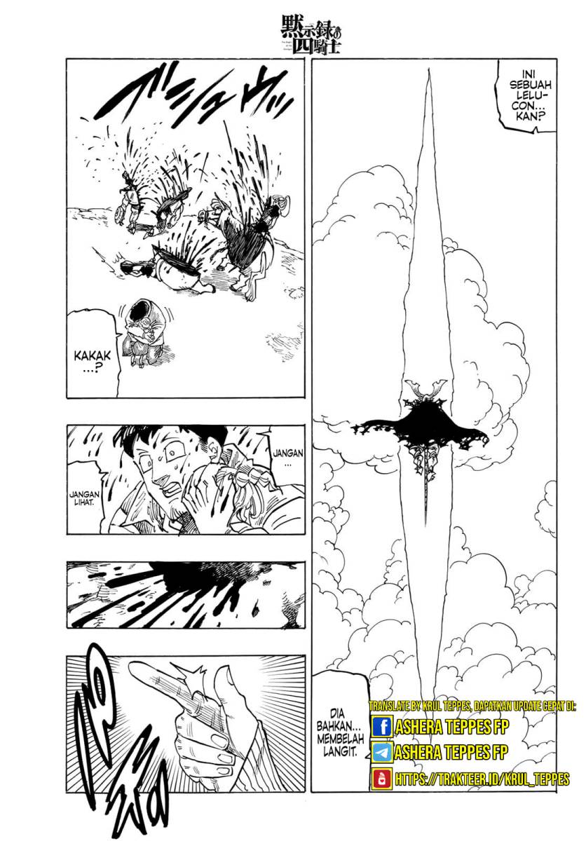 Halaman 10 dari Mokushiroku no Yonkishi Chapter 133