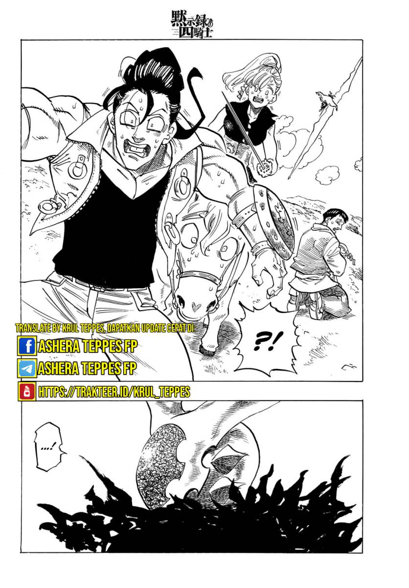 Halaman 11 dari Mokushiroku no Yonkishi Chapter 133