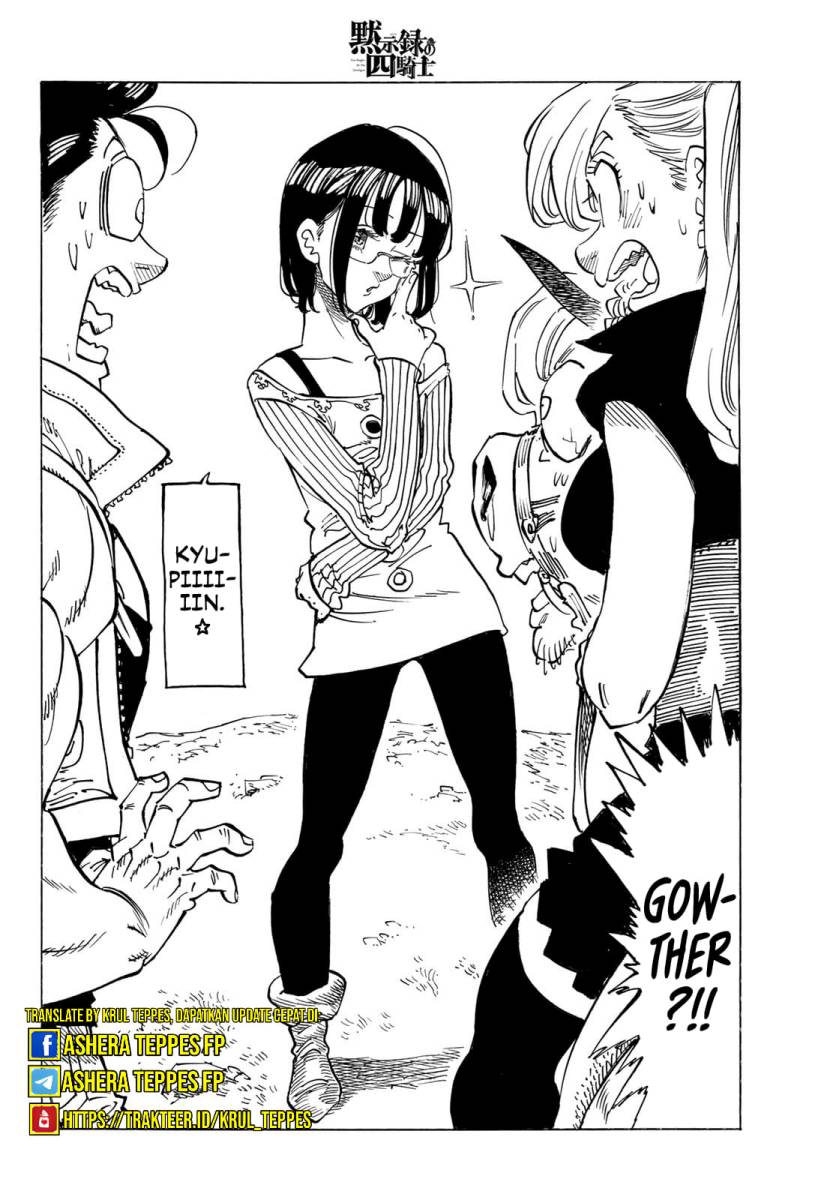 Halaman 13 dari Mokushiroku no Yonkishi Chapter 133