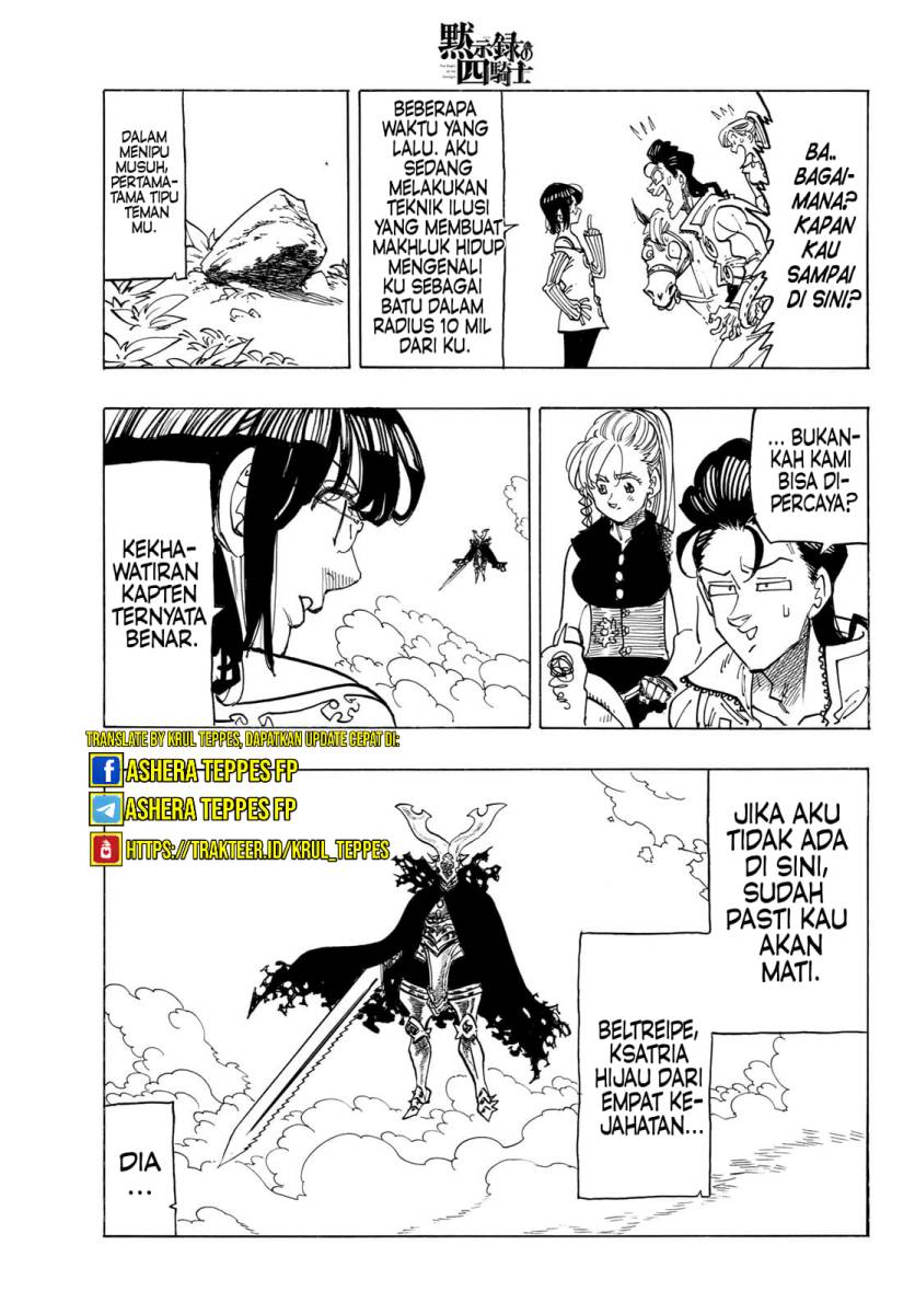 Halaman 14 dari Mokushiroku no Yonkishi Chapter 133