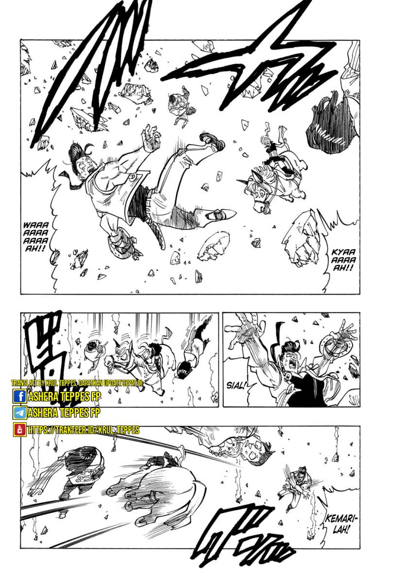 Halaman 17 dari Mokushiroku no Yonkishi Chapter 133