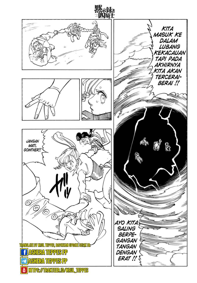 Halaman 18 dari Mokushiroku no Yonkishi Chapter 133