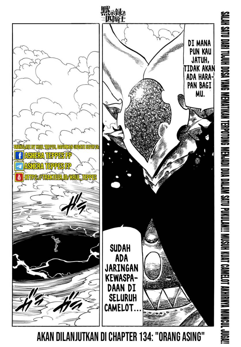 Halaman 19 dari Mokushiroku no Yonkishi Chapter 133