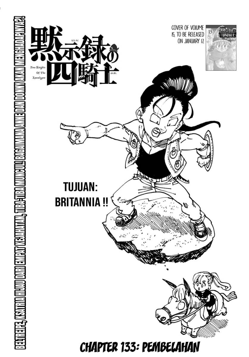 Halaman 2 dari Mokushiroku no Yonkishi Chapter 133