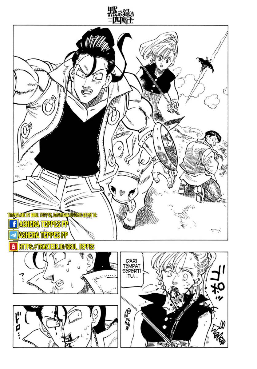 Halaman 9 dari Mokushiroku no Yonkishi Chapter 133