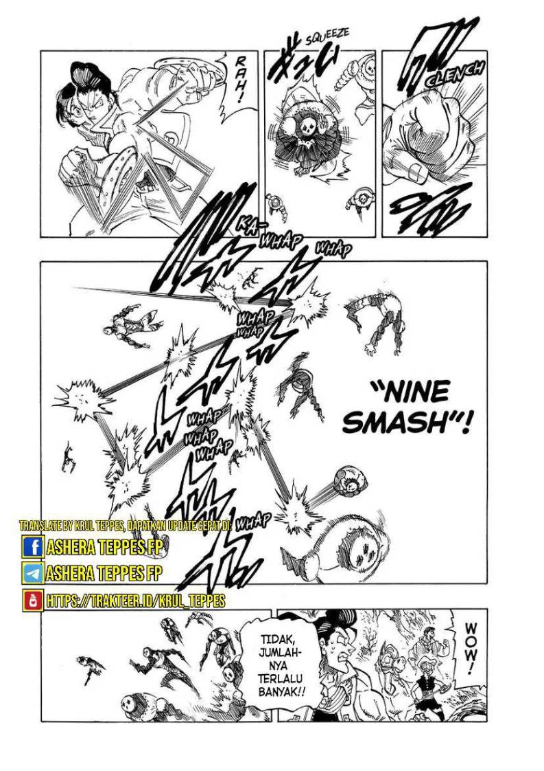 Halaman 11 dari Mokushiroku no Yonkishi Chapter 136