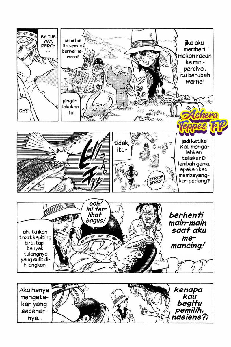 Halaman 10 dari Mokushiroku no Yonkishi Chapter 14