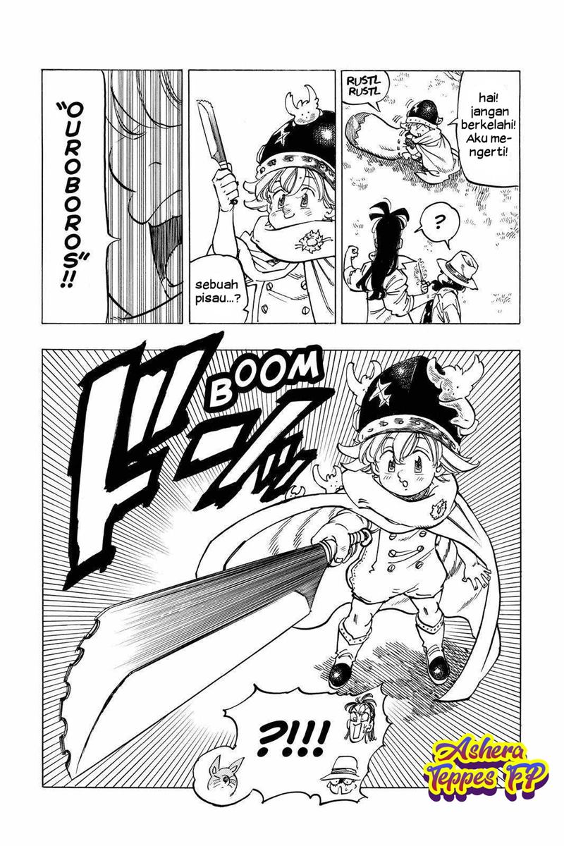 Halaman 11 dari Mokushiroku no Yonkishi Chapter 14