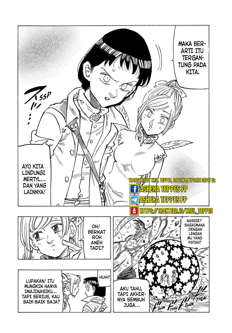 Halaman 15 dari Mokushiroku no Yonkishi Chapter 145