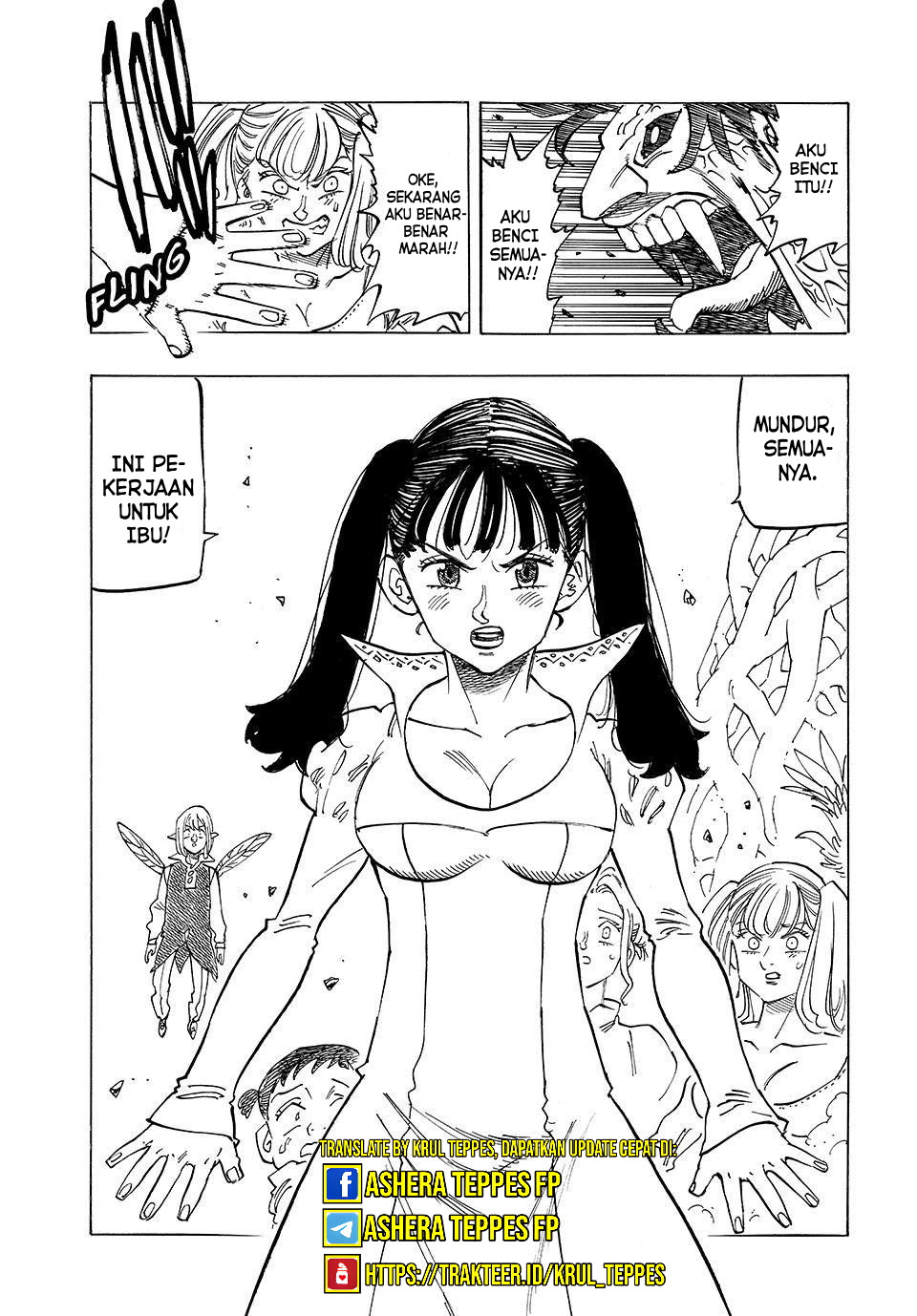 Halaman 16 dari Mokushiroku no Yonkishi Chapter 145