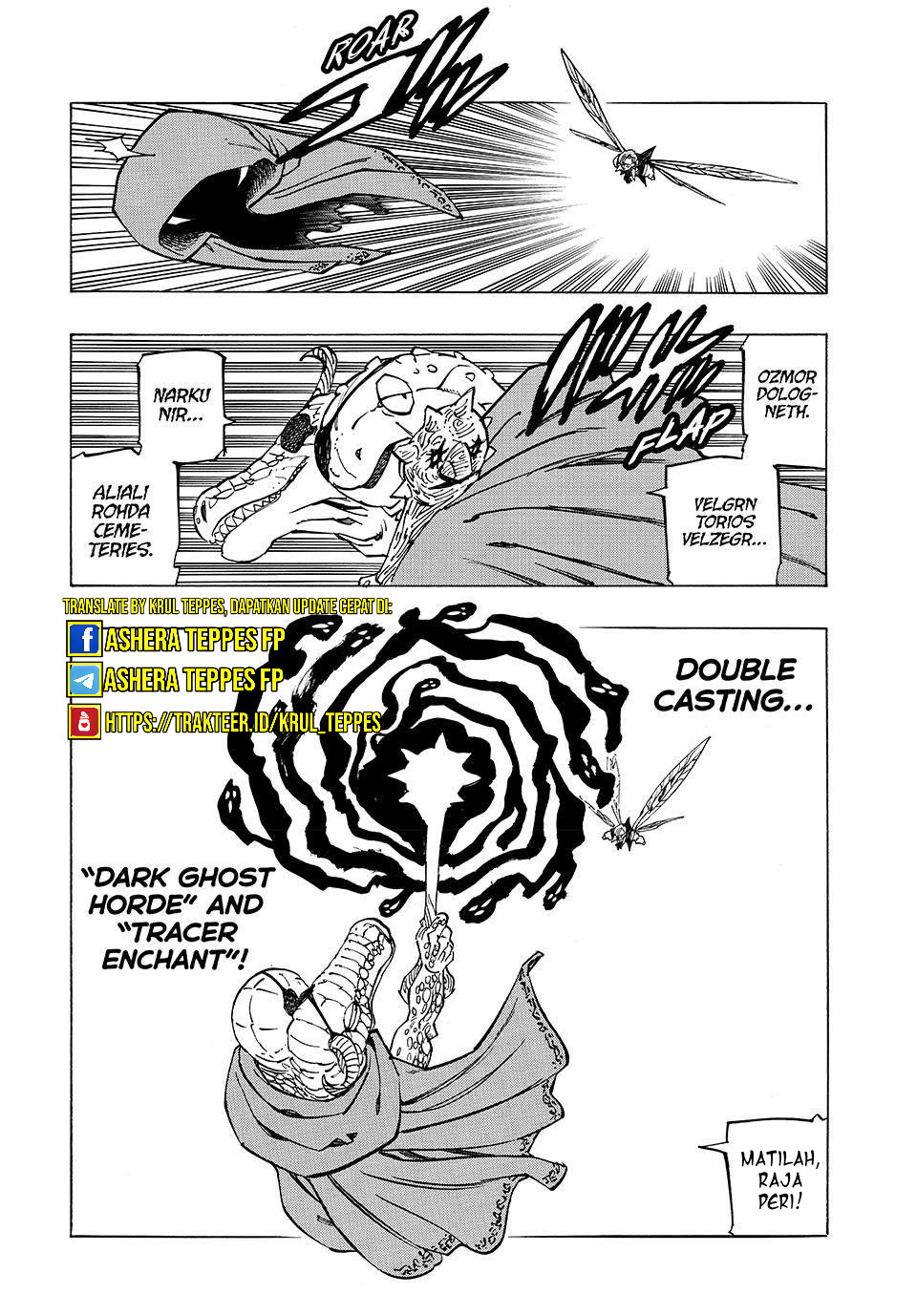 Halaman 17 dari Mokushiroku no Yonkishi Chapter 145