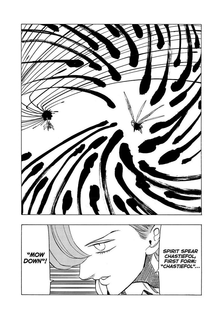 Halaman 18 dari Mokushiroku no Yonkishi Chapter 145