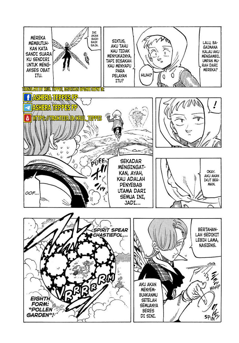 Halaman 9 dari Mokushiroku no Yonkishi Chapter 145
