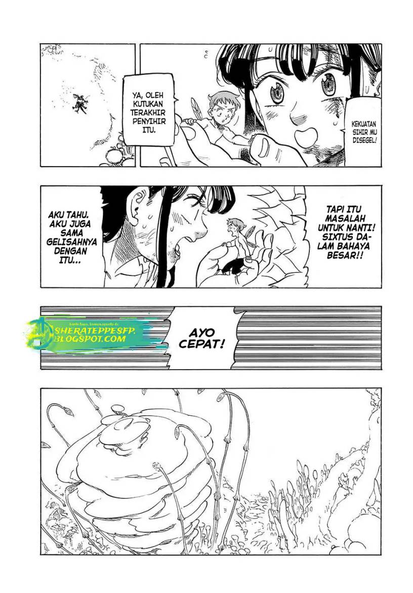Halaman 14 dari Mokushiroku no Yonkishi Chapter 148