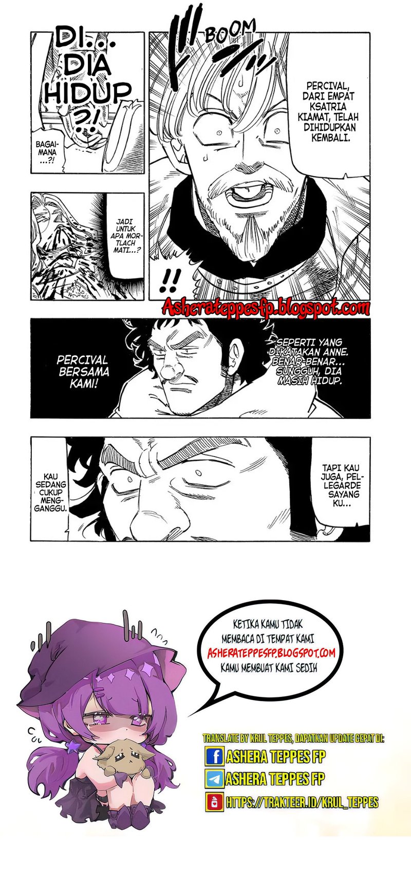 Halaman 7 dari Mokushiroku no Yonkishi Chapter 154
