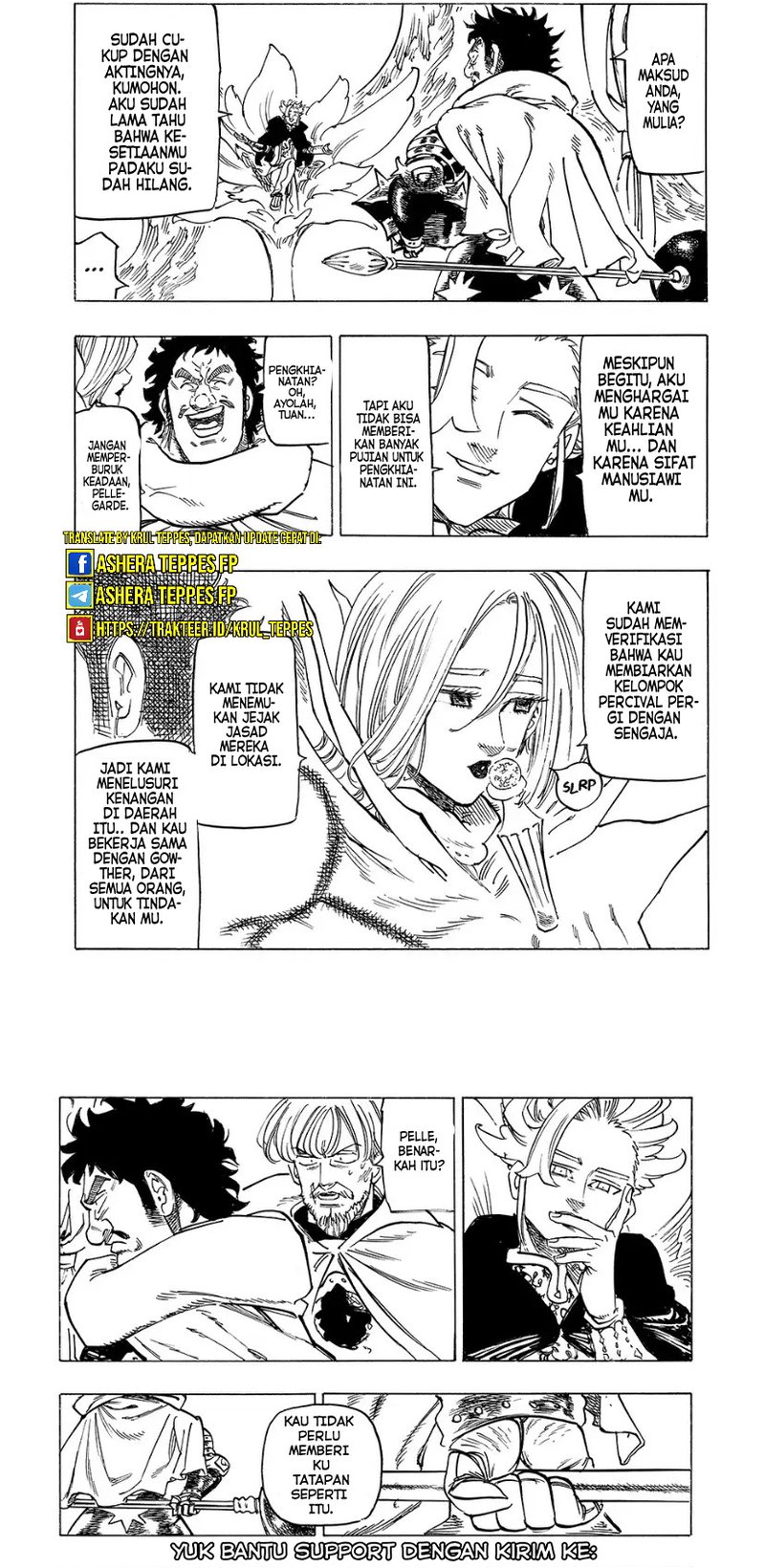 Halaman 8 dari Mokushiroku no Yonkishi Chapter 154