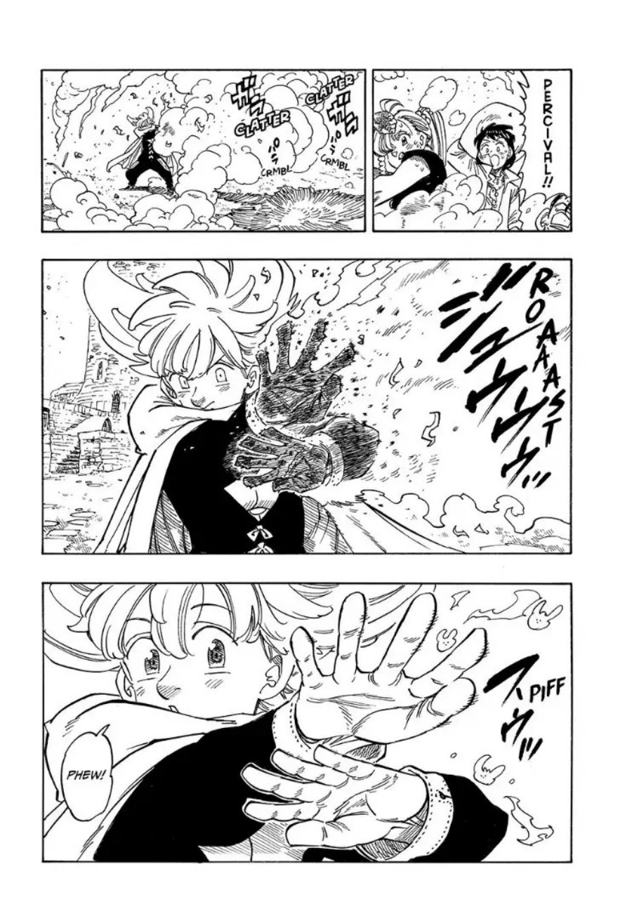 Halaman 15 dari Mokushiroku no Yonkishi Chapter 158
