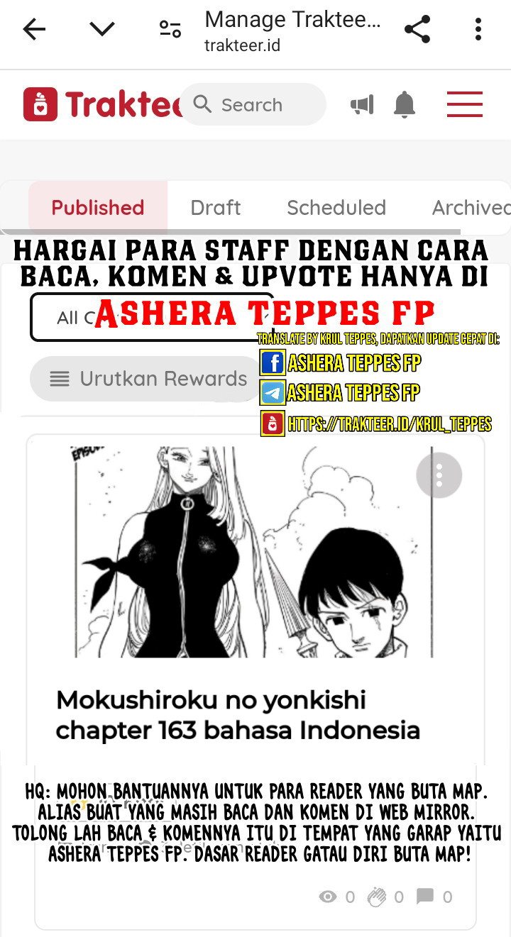 Halaman 21 dari Mokushiroku no Yonkishi Chapter 161