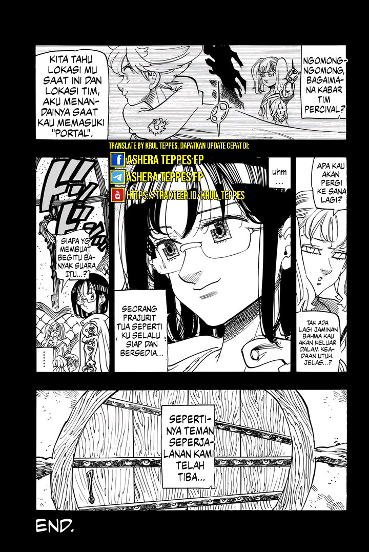 Halaman 13 dari Mokushiroku no Yonkishi Chapter 162.5