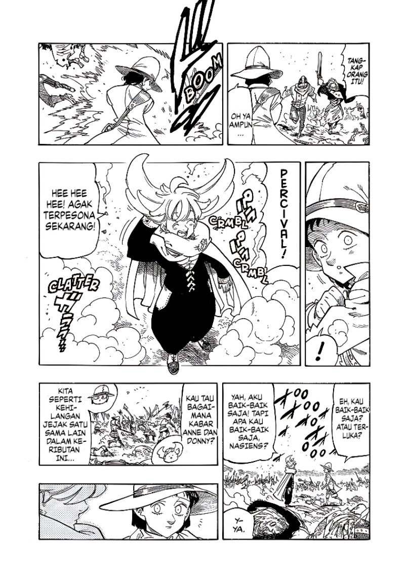 Halaman 10 dari Mokushiroku no Yonkishi Chapter 163